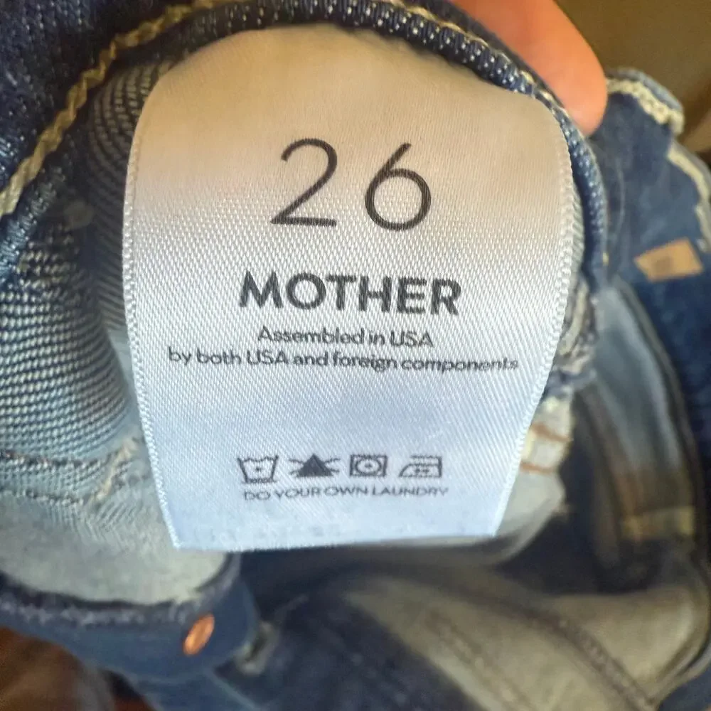 MOTHER The Curbside Barrel Cargo OPPOSITES ATTRACT Pants NWT Size 26 - Picture 8 of 8